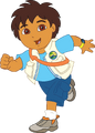 Diego Márquez em Dora, a Aventureira (2ª voz) e Go, Diego, Go!