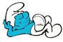Smurf Preguiça também em Os Smurfs (Herbert Richers)