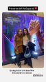A diretora de dublagem (Fernanda Baronne) com a dubladora Camila Prandini durante a pré-estreia de 09/09/2026.