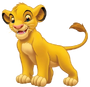 Simba (criança) em O Rei Leão (canção "Relatório Matinal") e O Rei Leão 3: Hakuna Matata